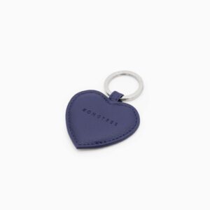 Sohotree-Schlüsselanhänger-Herz-nachhaltig-vegan-Lederalternative-Navy-3