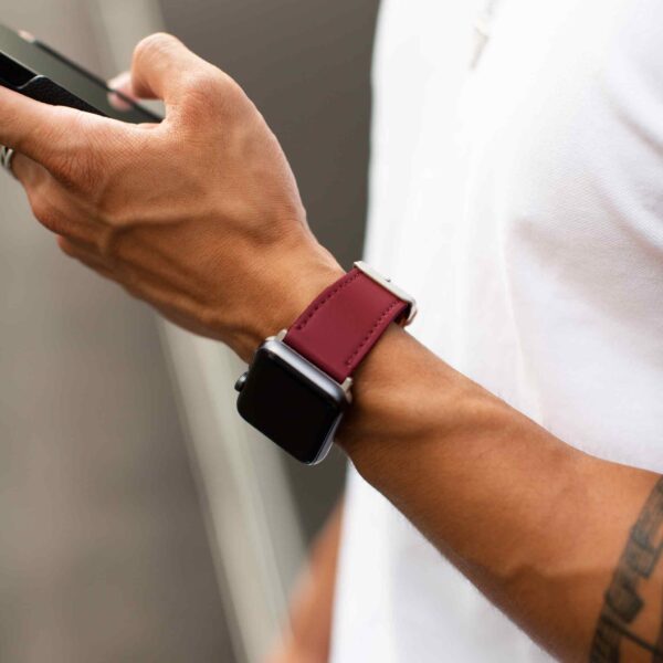 Apple-Watch-Sohotree-Nachaltig-Vegan-Armband-Wine-4 Apple-Watch-Sohotree-Nachaltig-Vegan-Armband-Wine-4