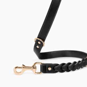 Hunde Set Leine + Halsband - Black