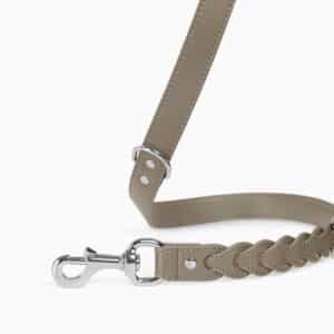 Hunde Set Leine + Halsband - Taupe