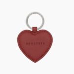 Love Heart Keychains with Logo Print